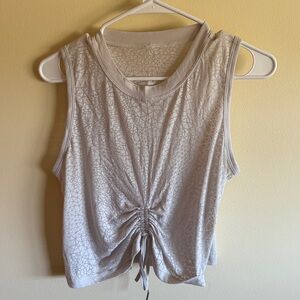 Lululemon Ruched Geometric Pattern Sleeveless Top